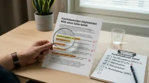 Bonukset, ehdot ja rajoitukset